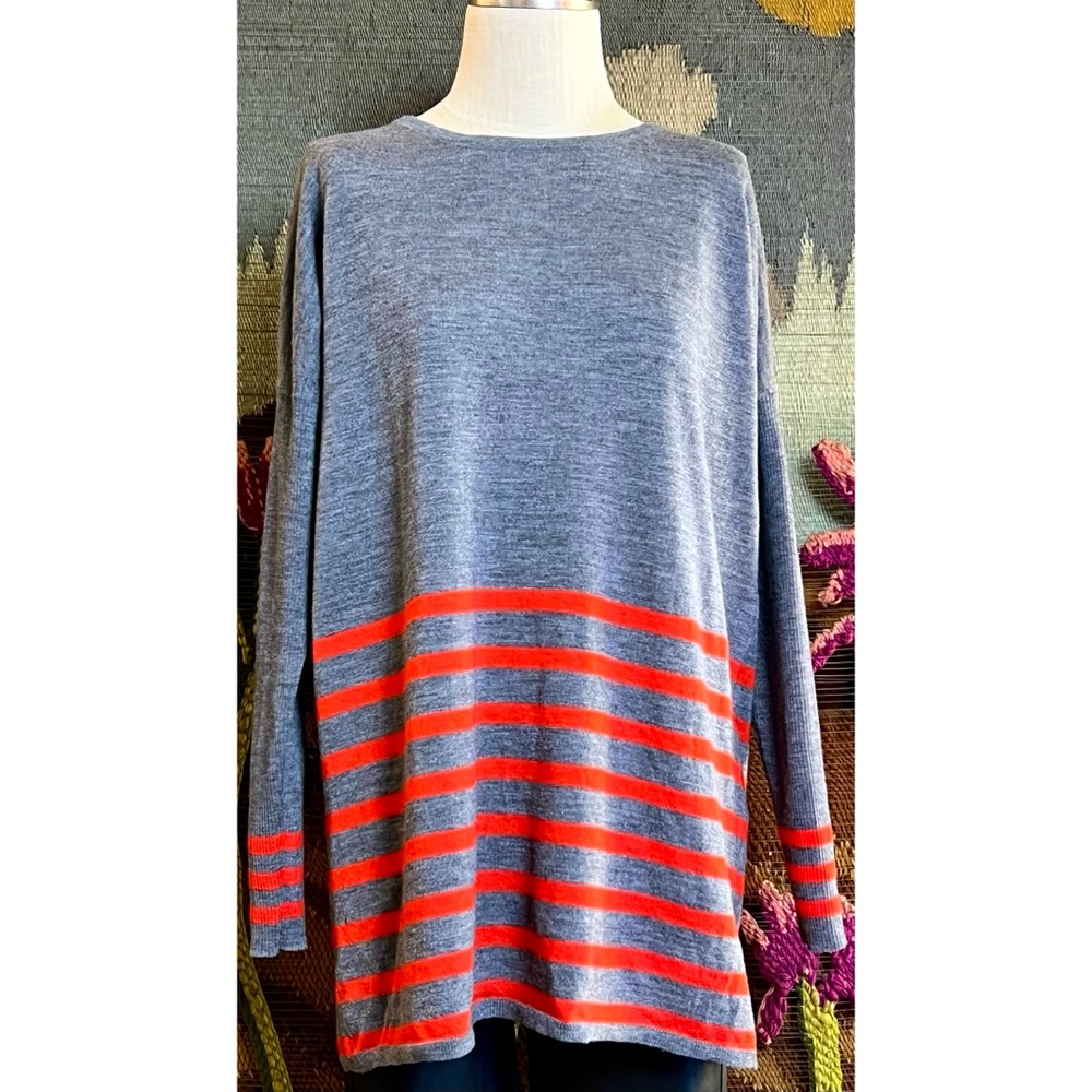 Anthropologie Striped Tunic Sweater M/L